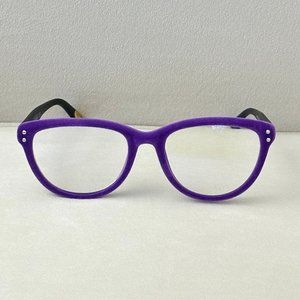 Purple Lilac Cats Eye Velvet-Rim Readers, Blue Light Blocker, Luxury Eyeglasses